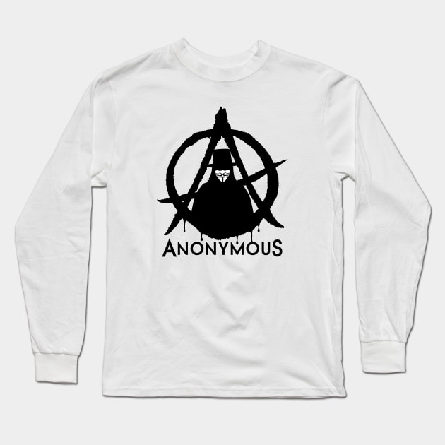 Anonymous is Vendetta Long Sleeve T-Shirt by hardwear